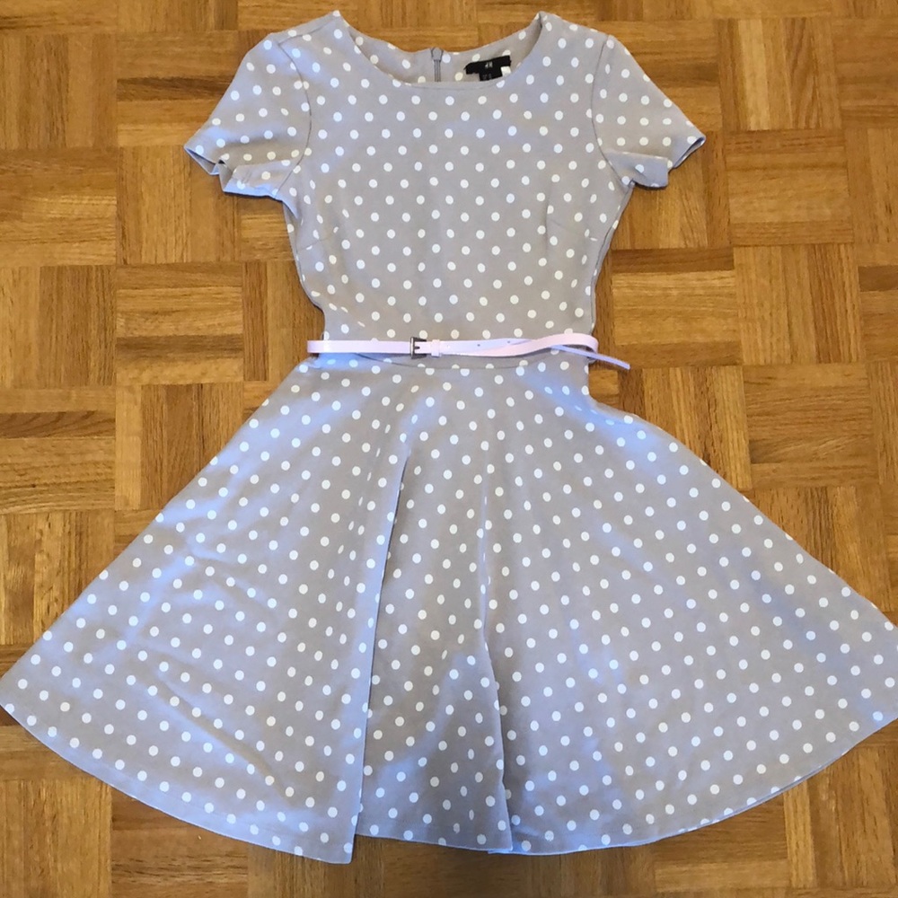 Polka dot A-line dress